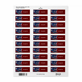 Wolf American Flag Label (Full Sheet)