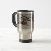 Wolf American Gray Wolf Travel Mug Reisbeker (Voorkant links)