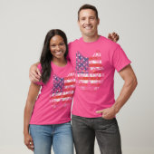 Wolf Amerikaanse vlag Verenigde Staten 4 juli T-shirt (Unisex)