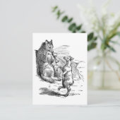 "Wolf and Goat Duet" Briefkaart (Staand voorkant)