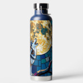  Wolf and Owl Mosaic Art Waterfles (Links)