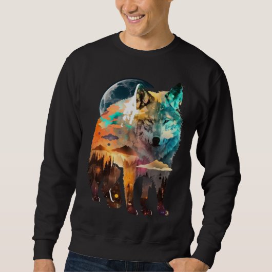 Wolf And Wolves Men Women Kids  56 Trui (Voorkant)