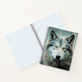 Wolf Animal Art Decor Verf Mozaïek Notitieboek (Binnen)