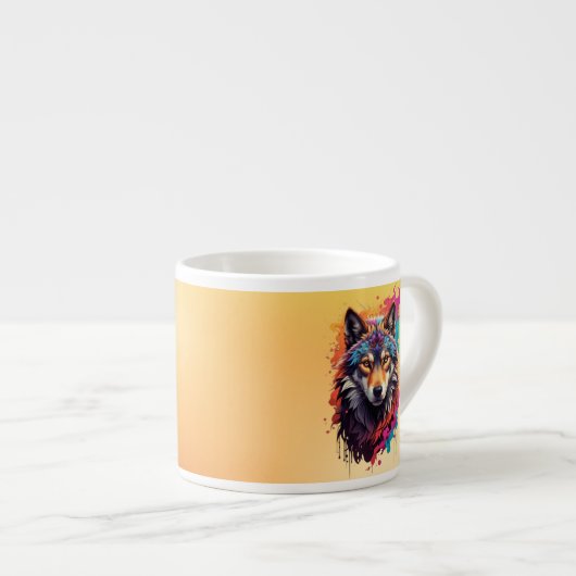 Wolf Animal Logo Design-87694 Espresso Kop (Voorkant rechts)