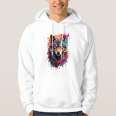 Wolf Animal Logo Design-87694 Hoodie (Voorkant)