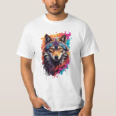Wolf Animal Logo Design-87694 T-shirt (Voorkant)