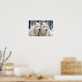 Wolf Animal Natuur Wildlife Affection Caring Poster (Keuken)