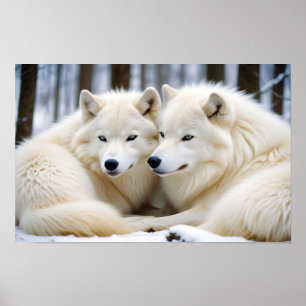 Wolf Animal Natuur Wildlife Affection Caring Poster