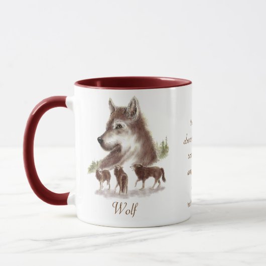 Wolf Animal Totem Mok (Links)