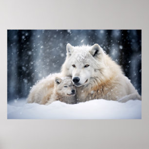 Wolf Animal Wild Beauty Freedom Wilderness Kunst Poster