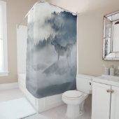 Wolf Animal Wildlife Art Douchegordijn (In situ)