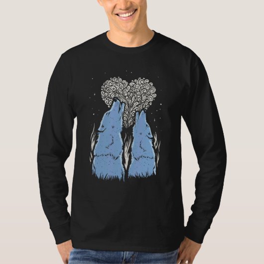 Wolf Animal  Wolf voor mannen T-shirt (Voorkant)
