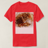 Wolf aquarel digitaal portret t-shirt (Design voorkant)