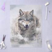 Wolf Aquarel Tissuepapier (Craft)