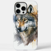 Wolf aquarelschilderij Case-Mate iPhone case (Achterkant)