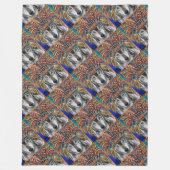 Wolf Art Fleece Deken (Voorkant)