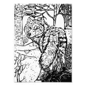 Wolf art foto afdruk (Voorkant)