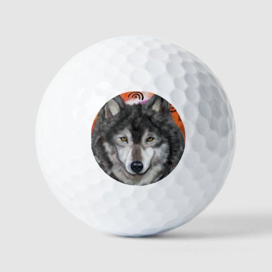 Wolf Art Golfballen (Voorkant)