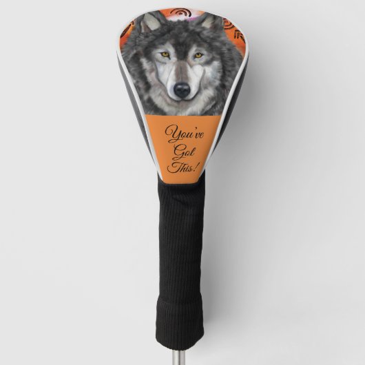 Wolf Art Golfheadcover (Voorkant)