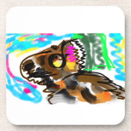 Wolf art herfst bier onderzetter