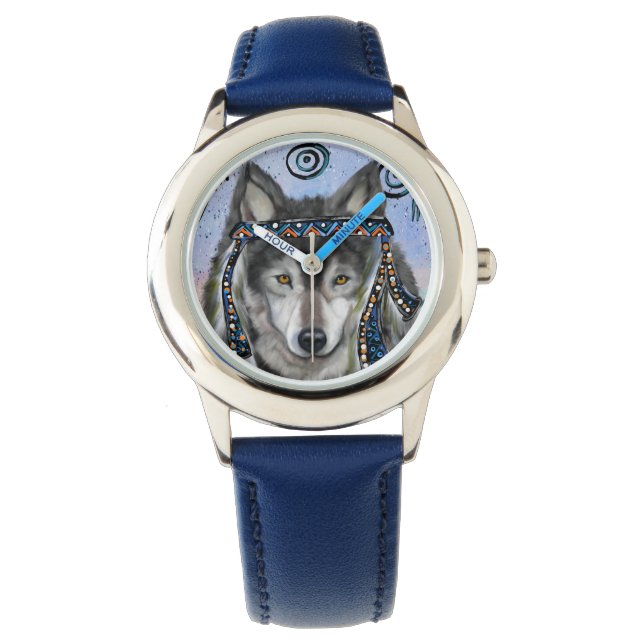 Wolf Art Horloge (Voorkant)