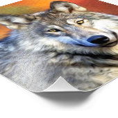Wolf Art Painting Foto Afdruk (Hoek)