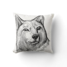 Wolf Art Pillow