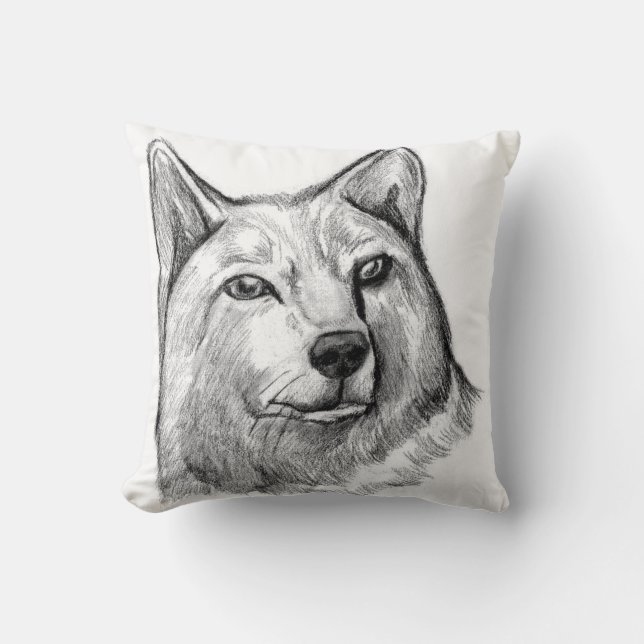 Wolf Art Pillow Kussen (Voorkant)