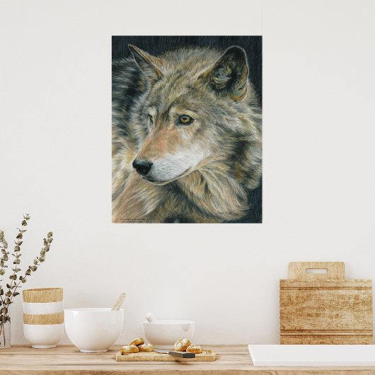 Wolf Art poster (Keuken)