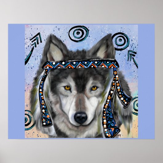 Wolf Art Poster (Voorkant)