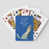 Wolf Art  Silhouette-speelkaarten Pokerkaarten (Achterkant)