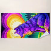 Wolf Art Strandlaken (Voorkant)