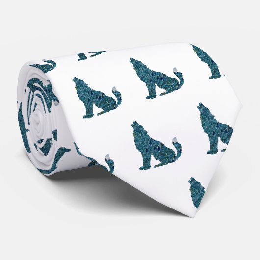 Wolf Art Stropdas (Opgerold)