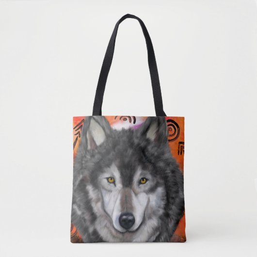 Wolf Art Tote Bag (Voorkant)