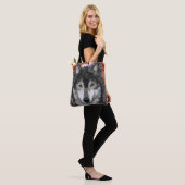 Wolf Art Tote Bag (Op model)