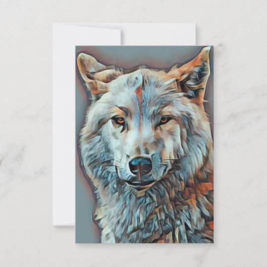 WOLF ARTISTIC PORTRAT B KAART (Voorkant)