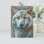WOLF ARTISTIC PORTRAT B KAART (Staand voorkant)