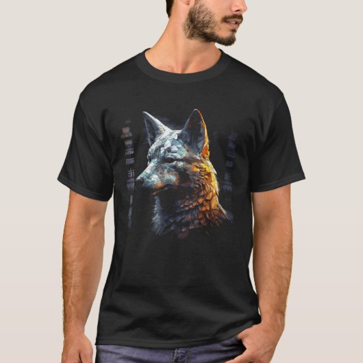 Wolf artwork Animal Art Wolf T Shirt (Voorkant)