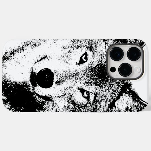 Wolf Artwork Case-Mate iPhone Case (Achterkant (horizontaal))