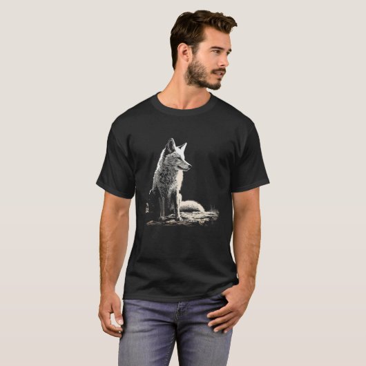 Wolf Artwork Dier Wolf T-shirt (Voorkant volledig)