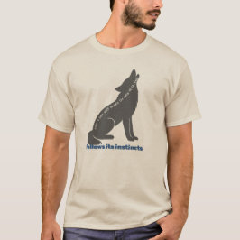 wolf artwork t-shirt