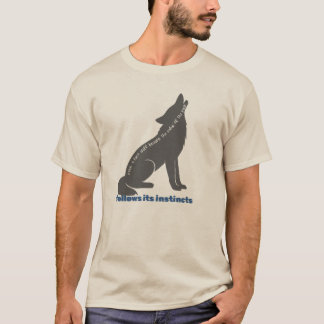 wolf artwork t-shirt