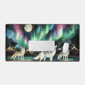 Wolf Aurora Borealis Bureaomat Noorderlicht Bureaumat (Keyboard & Muis)