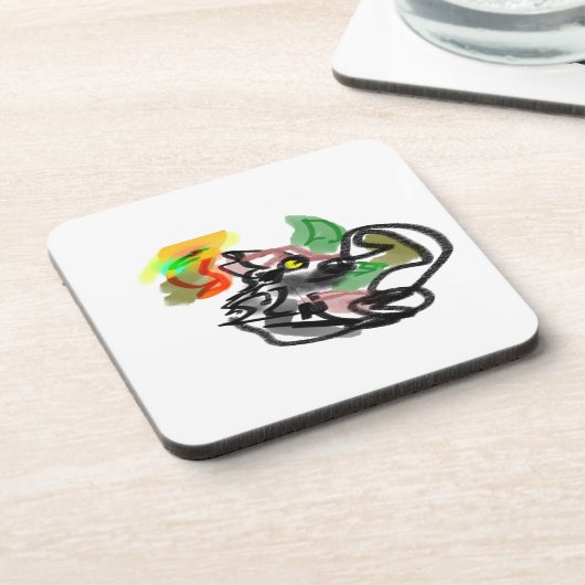 Wolf autumn runner  bier onderzetter (Linkerzijde)