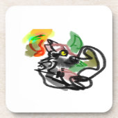 Wolf autumn runner  bier onderzetter (Voorkant)