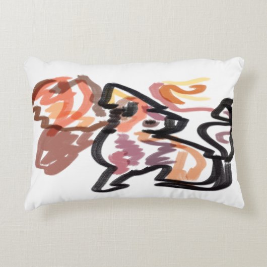 Wolf Autumn sunset Accent Kussen (Voorkant)