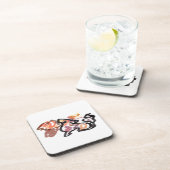 Wolf Autumn sunset Bier Onderzetter (Rechterzijde)