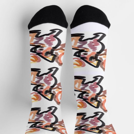 Wolf Autumn sunset Sokken (Top)