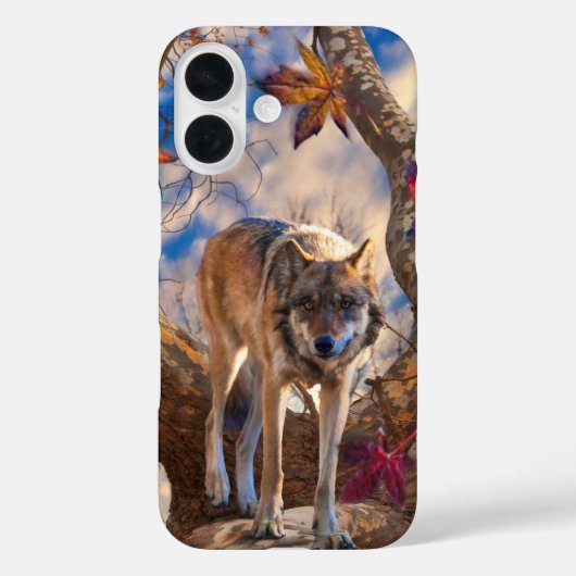 WOLF AUTUMN WAARNEMING Case-Mate iPhone CASE (Achterkant)