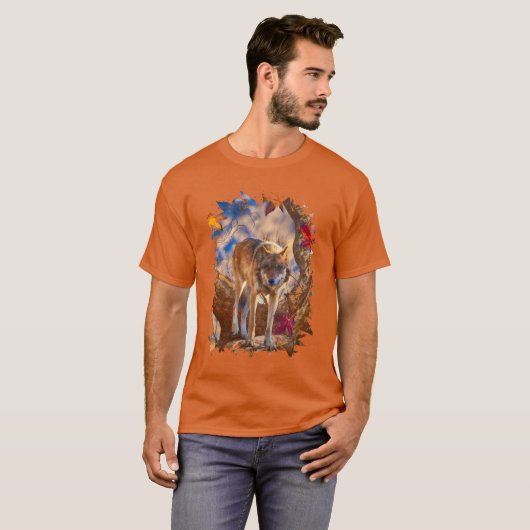 WOLF AUTUMN WAARNEMING T-SHIRT (Voorkant volledig)